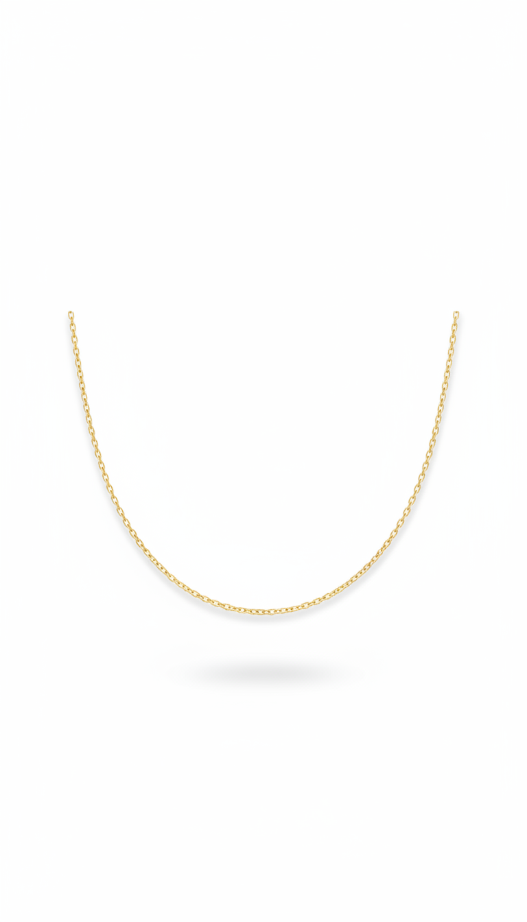 18k gold-plated minimalist chain necklace