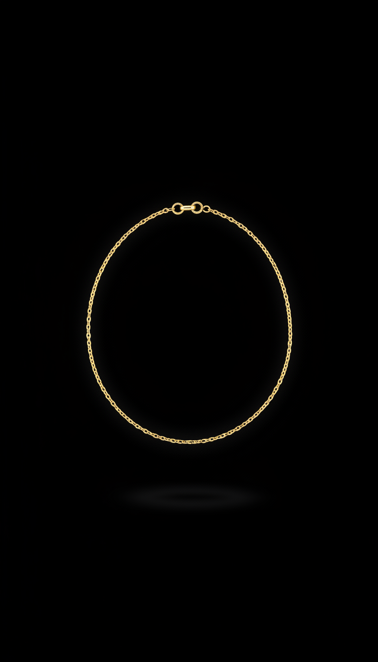 Dainty chain link bracelet in gold