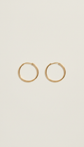 18k gold-plated slim hoop earrings