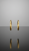 Minimalist gold hoop earrings small size
